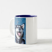 2 Couleurs Tasse de Malamute d'Alaska (Devant gauche)