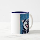 2 Couleurs Tasse de Malamute d'Alaska (Devant droit)