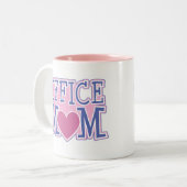2 Couleurs Tasse de maman de bureau (Devant gauche)