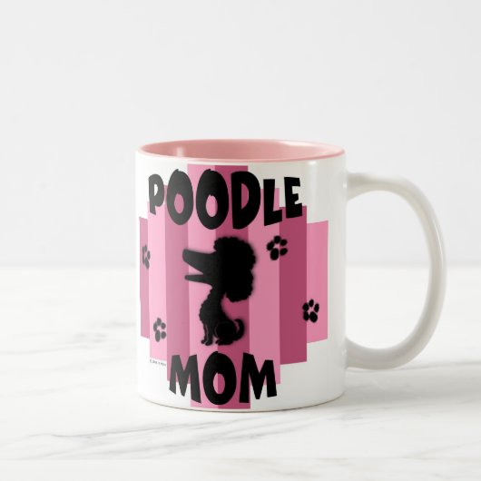 2 Couleurs Tasse de maman de caniche (Droit)
