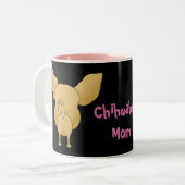 2 Couleurs Tasse de maman de chiwawa (Devant gauche)