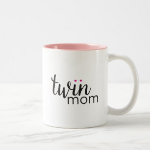 2 Couleurs Tasse de maman de jumelle de fille de fille
