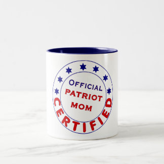 2 Couleurs Tasse de maman de patriote certifiée par