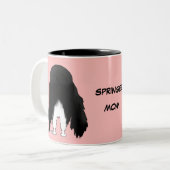 2 Couleurs Tasse de maman de Springer (Devant gauche)