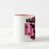 2 Couleurs Tasse de maman de teckel (Centre)