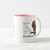 2 Couleurs Tasse de maman de teckel (Devant droit)