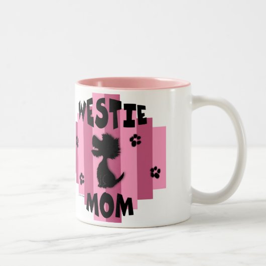 2 Couleurs Tasse de maman de Westie (Droit)