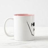 2 Couleurs tasse de maman d'hockey (Gauche)