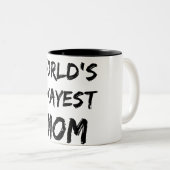 2 Couleurs Tasse de maman d'Okayest du monde (Devant droit)