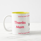 2 Couleurs Tasse de maman merci (Gauche)