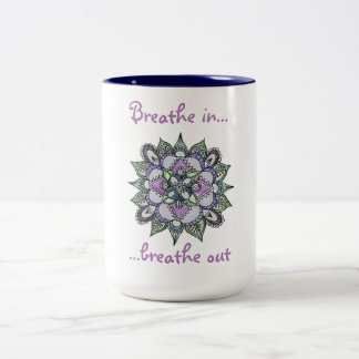 2 Couleurs Tasse de mandala d'aquarelle