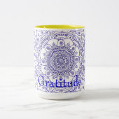 2 Couleurs Tasse de mandala de gratitude (Centre)