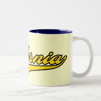 2 Couleurs Tasse de manuscrit de la Californie