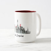 2 Couleurs Tasse de maquillage d'empire (Devant droit)