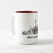 2 Couleurs Tasse de maquillage d'empire (Devant gauche)