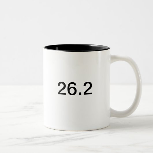 2 Couleurs Tasse de marathon (Droit)