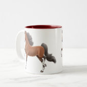 2 Couleurs Tasse de marche de cheval de Saddlebred (Devant gauche)