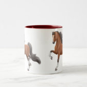2 Couleurs Tasse de marche de cheval de Saddlebred (Centre)