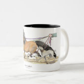 2 Couleurs Tasse "de marcheur de cheval" (Devant droit)
