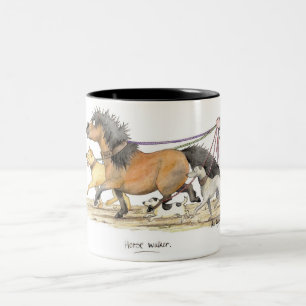 2 Couleurs Tasse "de marcheur de cheval"