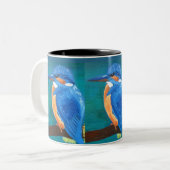 2 Couleurs Tasse de martins-pêcheur (Devant gauche)