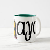 2 Couleurs Tasse de Mayo du comté (Devant droit)