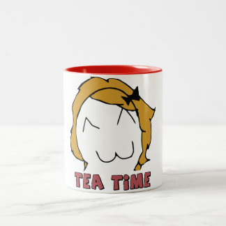 2 Couleurs Tasse de MEME de "TEMPS de THÉ" de Derpina