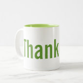 2 Couleurs Tasse de Merci d'appréciation (Devant gauche)