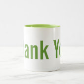 2 Couleurs Tasse de Merci d'appréciation (Centre)