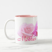2 Couleurs Tasse de "mère" de rose de rose (Gauche)