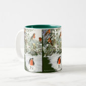 2 Couleurs Tasse de merles d'album (Devant gauche)