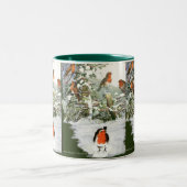 2 Couleurs Tasse de merles d'album (Centre)