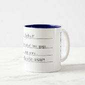 2 Couleurs Tasse de mesure drôle (Devant droit)