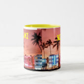 2 COULEURS TASSE DE MIAMI BEACH LA FLORIDE (Centre)