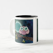 2 Couleurs tasse de minuit de hibou (Devant gauche)