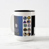 2 Couleurs Tasse de missions de lune d'Apollo (Devant gauche)