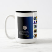2 Couleurs Tasse de missions de lune d'Apollo (Gauche)
