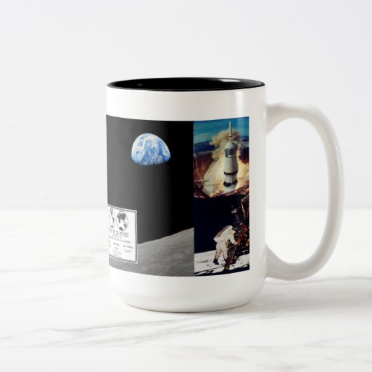 2 Couleurs Tasse de missions de lune d'Apollo (Droit)