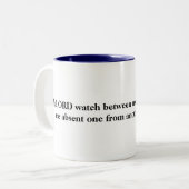 2 Couleurs Tasse de Mizpah (Devant gauche)