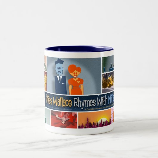 2 Couleurs Tasse de Mlle Wallace Rhymes With William (Centre)