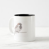 2 Couleurs Tasse de moineau (Devant gauche)