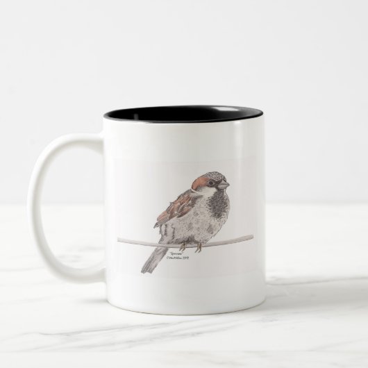 2 Couleurs Tasse de moineau (Gauche)