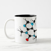 2 Couleurs Tasse de molécule de caféine (Gauche)