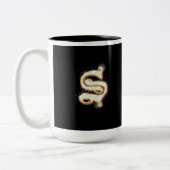 2 Couleurs Tasse de monogramme de la lettre S (Gauche)
