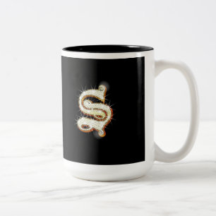 2 Couleurs Tasse de monogramme de la lettre S