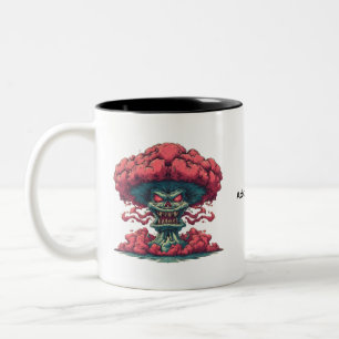 2 Couleurs Tasse de monstre de bande dessinée de nuage de cha