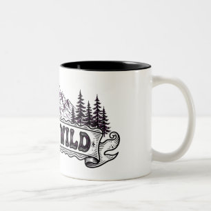 2 Couleurs Tasse de montagne Reste Sauvage Tasse de café d'