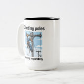 2 Couleurs Tasse de Monteur de Lignes Compétent (Devant gauche)