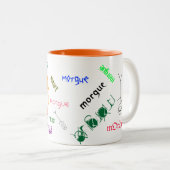 2 Couleurs Tasse de morgue (Devant droit)