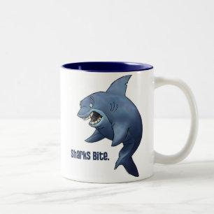 2 Couleurs Tasse de morsure de requins